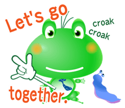 Frog of emergency contact network(E) sticker #6613443