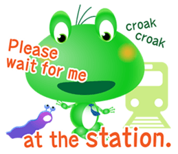 Frog of emergency contact network(E) sticker #6613444
