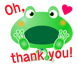 Frog of emergency contact network(E) sticker #6613451