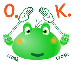 Frog of emergency contact network(E) sticker #6613452