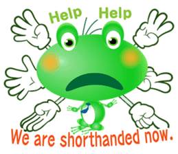 Frog of emergency contact network(E) sticker #6613455