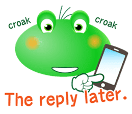 Frog of emergency contact network(E) sticker #6613457