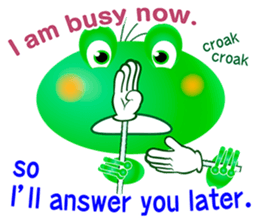 Frog of emergency contact network(E) sticker #6613458