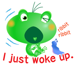 Frog of emergency contact network(E) sticker #6613459