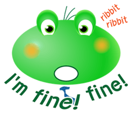 Frog of emergency contact network(E) sticker #6613461