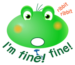 Frog of emergency contact network(E) sticker #6613461