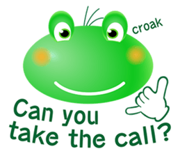 Frog of emergency contact network(E) sticker #6613462