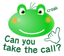 Frog of emergency contact network(E) sticker #6613462