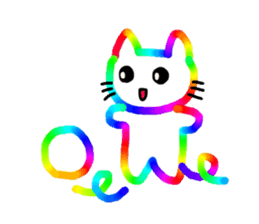 Mr. rainbow cat sticker #6614264