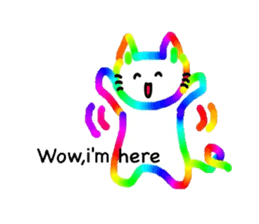 Mr. rainbow cat sticker #6614265