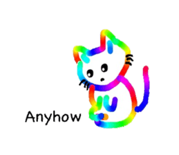 Mr. rainbow cat sticker #6614266