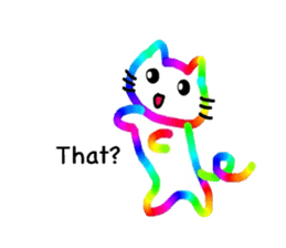 Mr. rainbow cat sticker #6614267