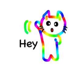 Mr. rainbow cat sticker #6614268