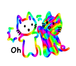 Mr. rainbow cat sticker #6614269