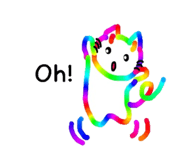 Mr. rainbow cat sticker #6614271