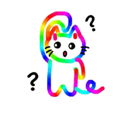 Mr. rainbow cat sticker #6614272