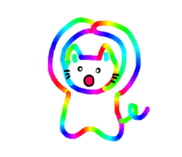 Mr. rainbow cat sticker #6614277