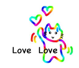 Mr. rainbow cat sticker #6614278
