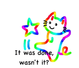 Mr. rainbow cat sticker #6614279