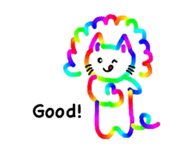 Mr. rainbow cat sticker #6614283