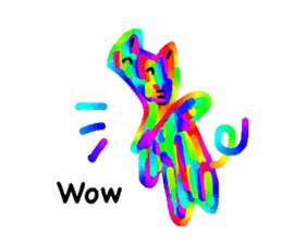 Mr. rainbow cat sticker #6614285