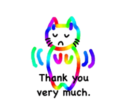 Mr. rainbow cat sticker #6614288