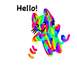 Mr. rainbow cat sticker #6614289