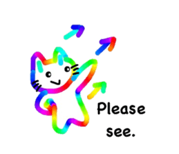 Mr. rainbow cat sticker #6614291