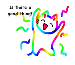 Mr. rainbow cat sticker #6614294