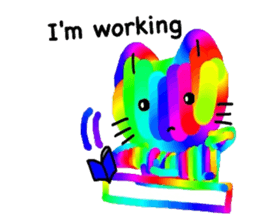 Mr. rainbow cat sticker #6614295