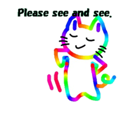 Mr. rainbow cat sticker #6614296