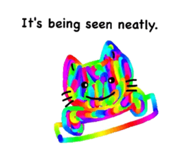 Mr. rainbow cat sticker #6614297