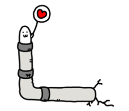 Little disgusting spotted garden eel sticker #6615720