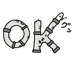 Little disgusting spotted garden eel sticker #6615723