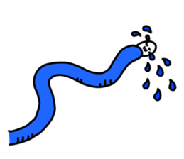 Little disgusting spotted garden eel sticker #6615726