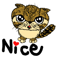 lovely cat with friends