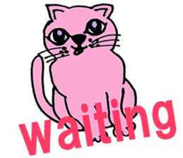 lovely cat with friends sticker #6617034