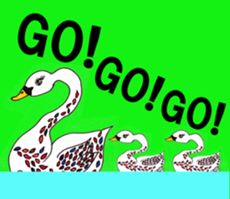 lovely cat with friends sticker #6617035