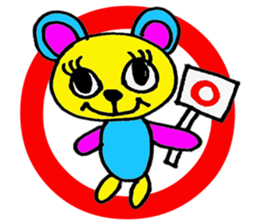 lovely cat with friends sticker #6617042