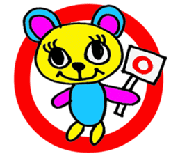 lovely cat with friends sticker #6617042