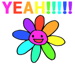 lovely cat with friends sticker #6617050