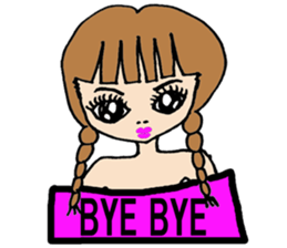 lovely cat with friends sticker #6617062