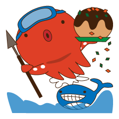 This is the Osaka food (takoyaki)japan