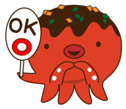 This is the Osaka food (takoyaki)japan sticker #6617586