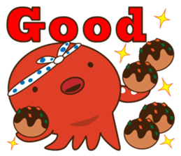 This is the Osaka food (takoyaki)japan sticker #6617603