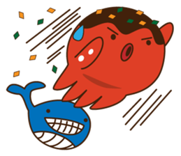 This is the Osaka food (takoyaki)japan sticker #6617616