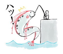 Loose deep sea fish sticker #6618746