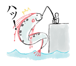 Loose deep sea fish sticker #6618746