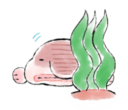 Loose deep sea fish sticker #6618753