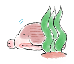 Loose deep sea fish sticker #6618753